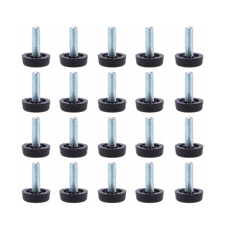 Cabinet Hinge Overlay - M8 Furniture Glide Leveling Feet Adjustable