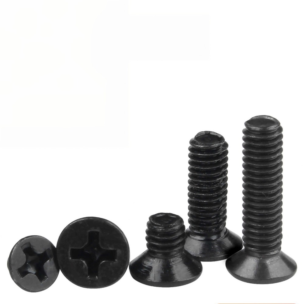 Black Carbon Steel Flat Head C - огляд і ціна Furniture Hardware Lowes