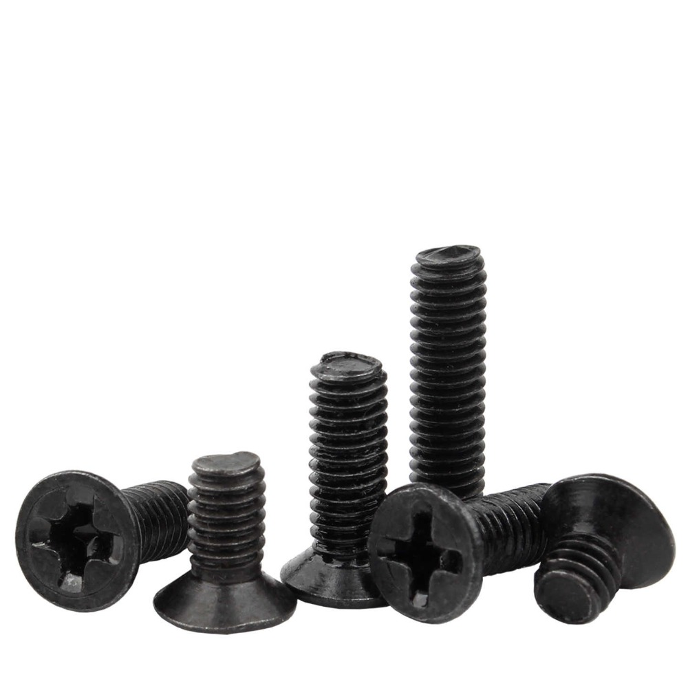 Black Carbon Steel Flat Head C - огляд і ціна Furniture Hardware Lowes