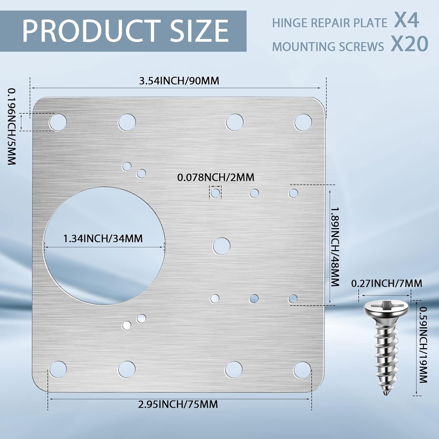 Cabinet Hinge Repair Plate Kit - огляд і ціна Cabinet Hinge Overlay