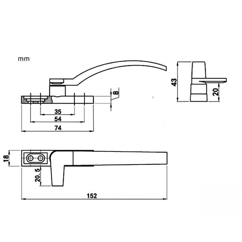 Left Right Hand White Replacem - огляд і ціна Furniture Hardware Fitting