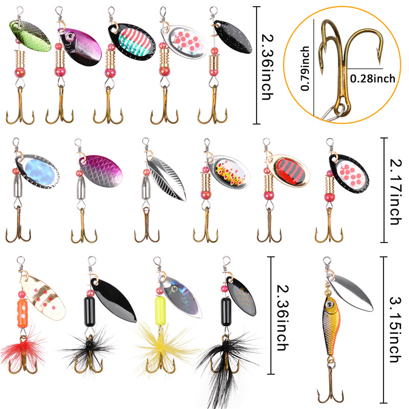 5/10/16Pcs Spinner Fishing Lur - огляд і ціна Furniture Hardware Jig